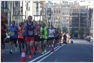 Foto 59 de la carrera en Torre Iberdrola y puente de Deusto