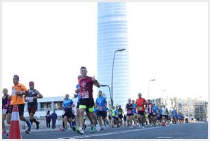 Foto 122 de la carrera en Torre Iberdrola y puente de Deusto