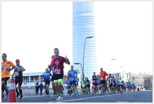 Foto 123 de la carrera en Torre Iberdrola y puente de Deusto