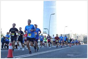 Foto 125 de la carrera en Torre Iberdrola y puente de Deusto