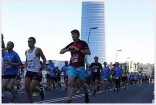 Foto 163 de la carrera en Torre Iberdrola y puente de Deusto