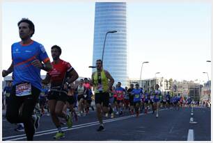 Foto 165 de la carrera en Torre Iberdrola y puente de Deusto