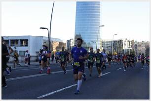 Foto 186 de la carrera en Torre Iberdrola y puente de Deusto