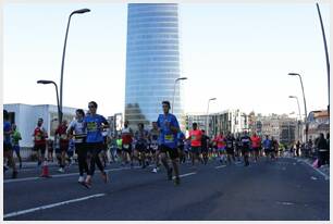 Foto 190 de la carrera en Torre Iberdrola y puente de Deusto