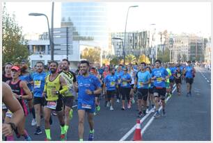 Foto 300 de la carrera en Torre Iberdrola y puente de Deusto