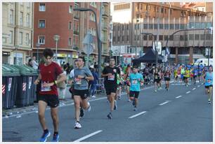 Foto 398 de la carrera en Torre Iberdrola y puente de Deusto