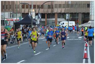 Foto 400 de la carrera en Torre Iberdrola y puente de Deusto