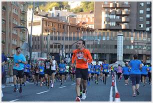 Foto 420 de la carrera en Torre Iberdrola y puente de Deusto