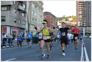 Foto 520 de la carrera en Torre Iberdrola y puente de Deusto