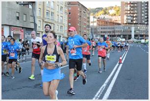 Foto 555 de la carrera en Torre Iberdrola y puente de Deusto