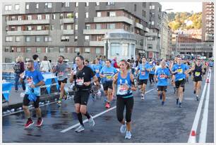 Foto 707 de la carrera en Torre Iberdrola y puente de Deusto