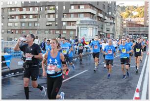 Foto 709 de la carrera en Torre Iberdrola y puente de Deusto