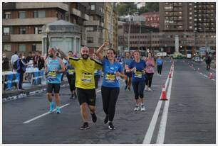 Foto 956 de la carrera en Torre Iberdrola y puente de Deusto