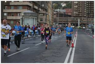 Foto 960 de la carrera en Torre Iberdrola y puente de Deusto